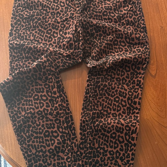 LOFT Black and Brown Animal Print Women's Pants - Picture 2 of 5